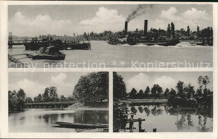 Plittersdorf Rastatt Altrheinbruecke Altrhein