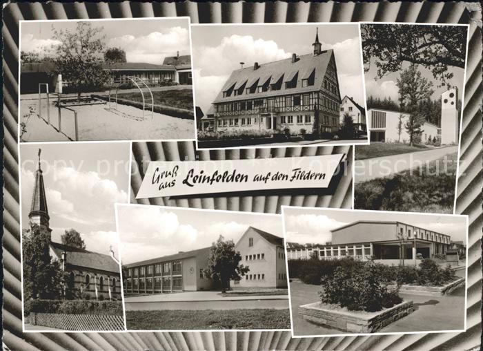 Leinfelden Kirche Spielplatz Haeuser