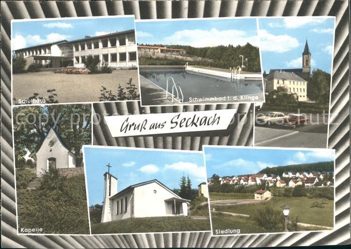 Seckach Schwimmbad Kapelle Siedlung Schulhaus