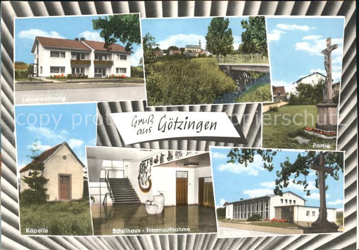 Goetzingen Baden Kapelle Schulhaus Lehrerwohnung