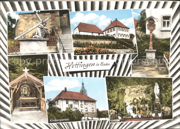 Hettingen Buchen Grotte Kindergarten Pfarrhaus