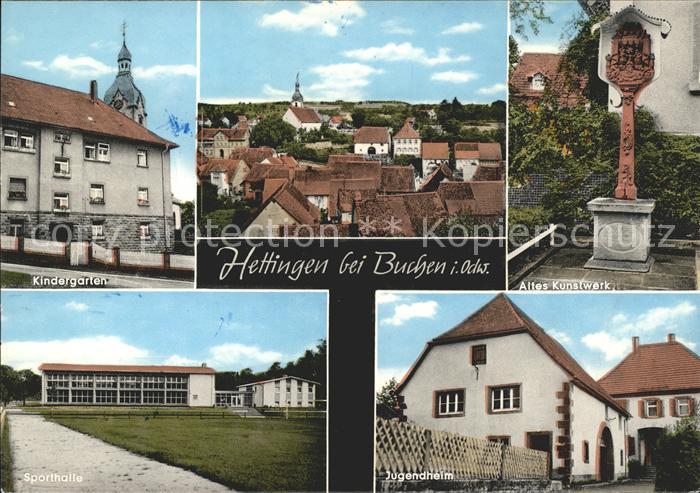 Hettingen Buchen Altes Kunstwerk Kindergarten Sporthalle Jugendheim