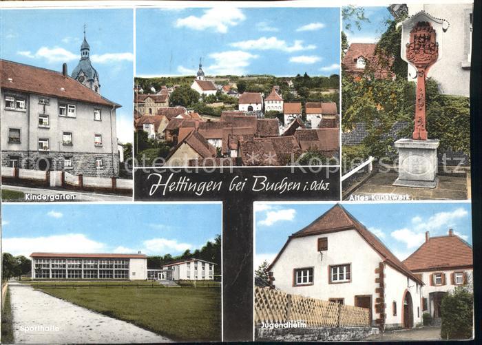 Hettingen Buchen Kindergarten Jugendheim altes Kunstwerk