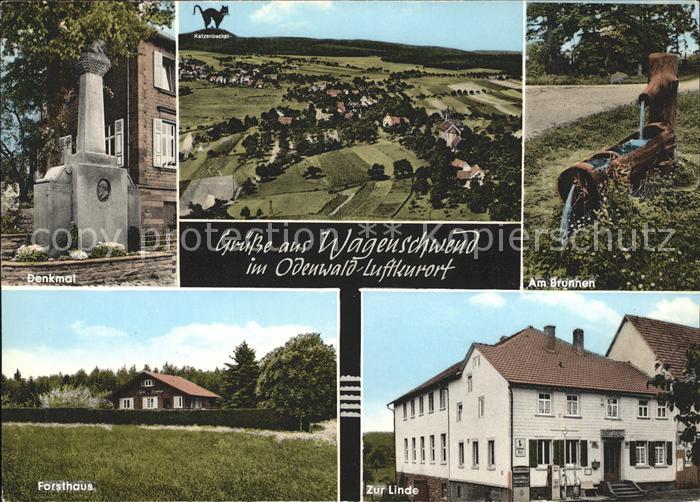Wagenschwend Denkmal Forsthaus Gasthaus Brunnen