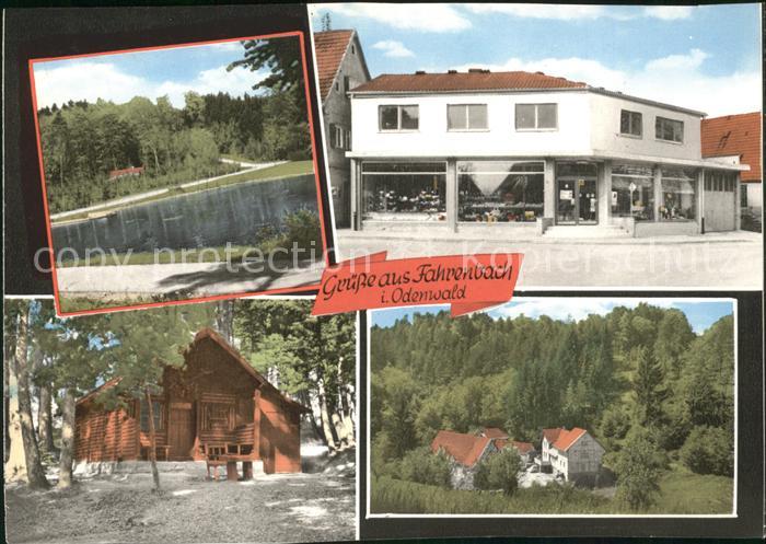 Fahrenbach Odenwald Waldhuette See Laden