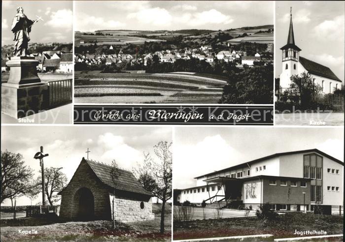 Bieringen Jagst Kapelle Jagsttalhalle Statue Kirche