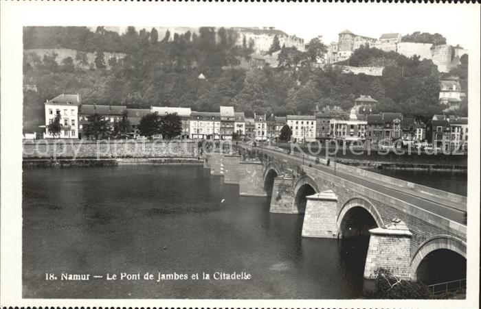 Namur Wallonie Le Pont de Jambes et la Citadelle