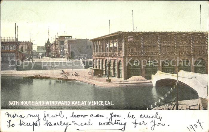 Venice California USA Bath House and Windward Ave