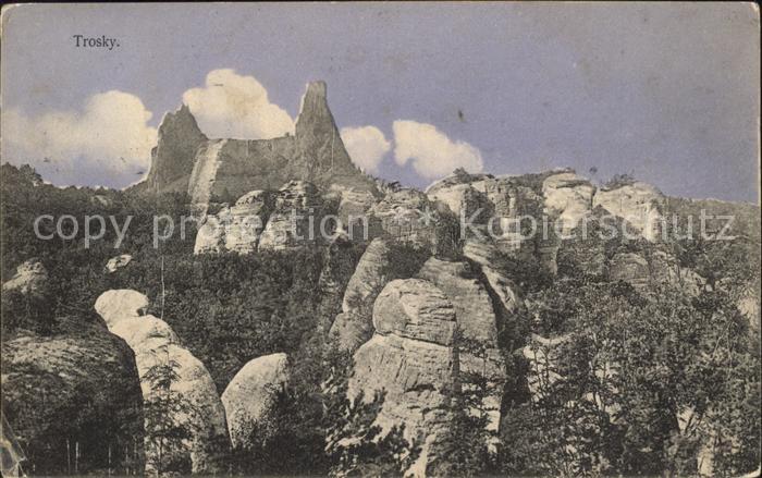 Trosky Tschechien Felsen