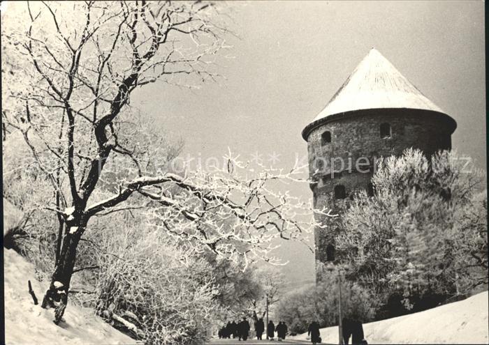 Tallinn Turm im Schnee