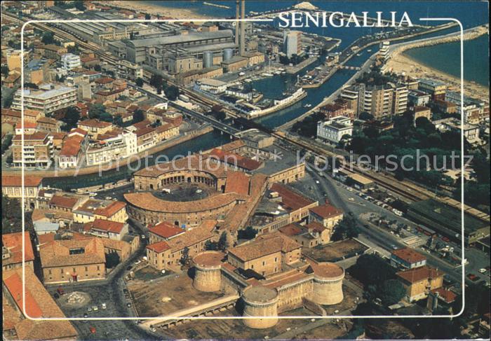 Senigallia Fliegeraufnahme Hafen