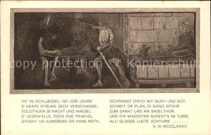 Bern BE Zeichnung Ritter