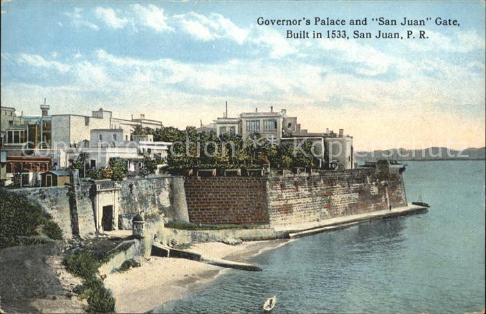 San Juan Puerto Rico Gate Governors Palace