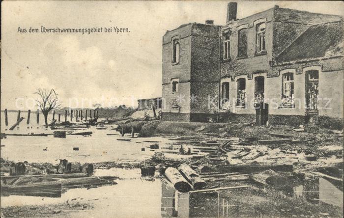 Ypern Ypres ueberschwemmung