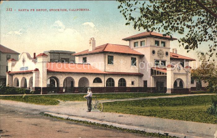 Stockton California Santa Fe Depot