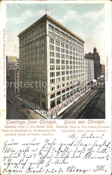Chicago Illinois Marshall Field Retail Building