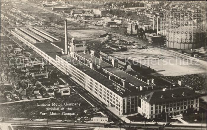 Detroit Michigan Lincoln Motor Company Fliegeraufnahme