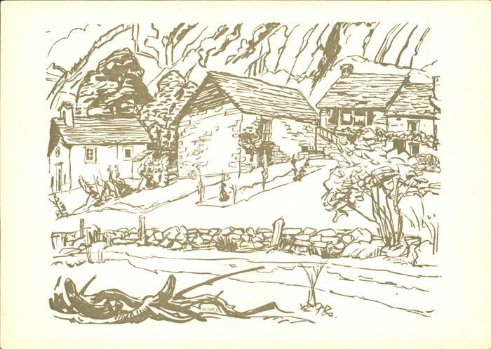 Tessin Ticino Faedo Kuenstlerkarte H. Jakl