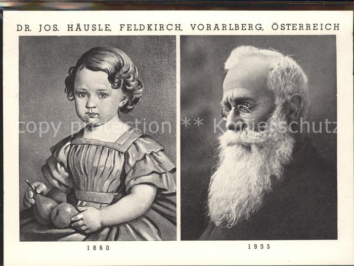 Feldkirch Vorarlberg Dr. Jos. Häusle Portraits um 1860 und 1