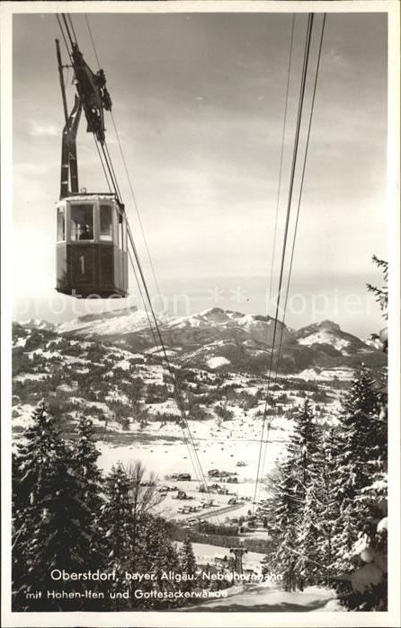 Seilbahn Nebelhornbahn Oberstdorf Hohen-Ilfen Go