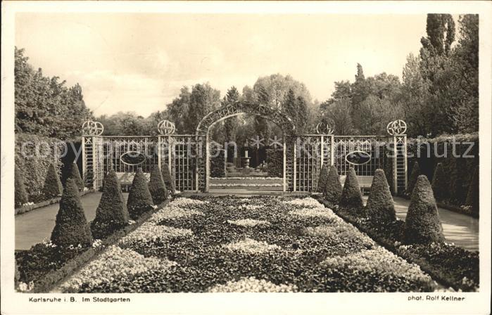 Foto Kellner Rolf Nr. 3783 Karlsruhe Stadtgarten Wolffanlage