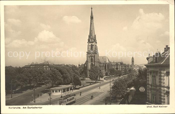 Foto Kellner Rolf Nr. 7171 Karlsruhe Durlachertor