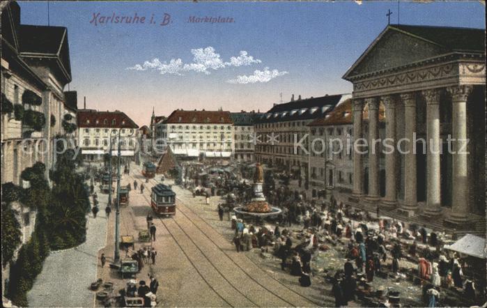 Strassenbahn Karlsruhe Marktplatz