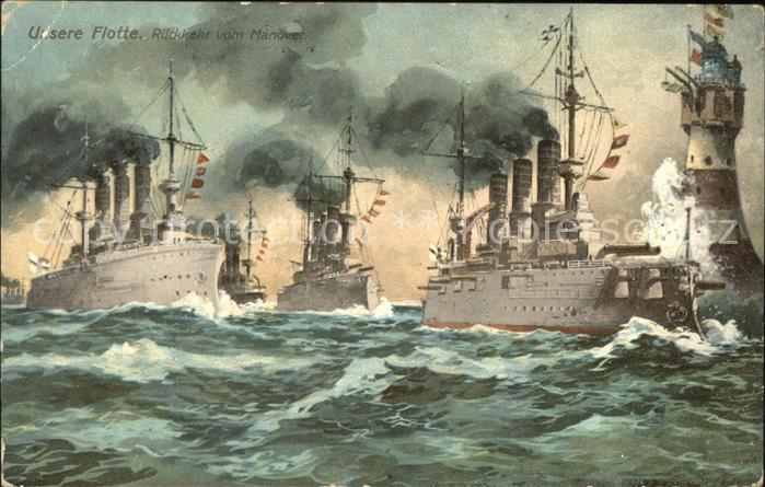 Marine Flotte Rueckkehr vom Manoever