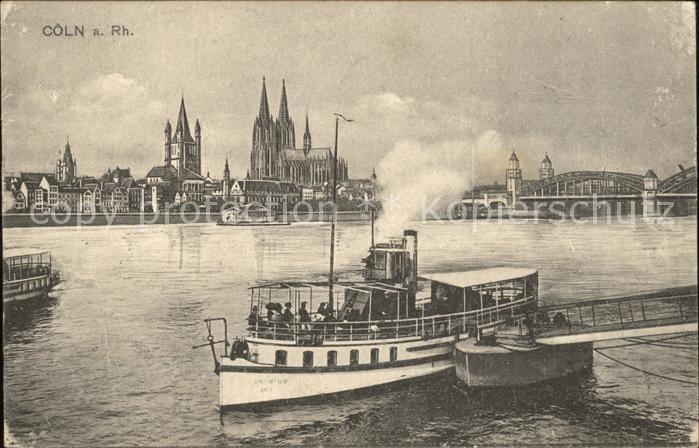 Dampfer Binnenschifffahrt Köln am Rhein