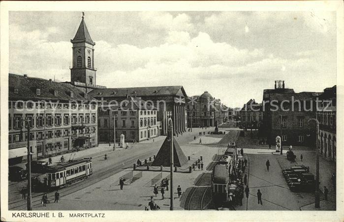 Strassenbahn Karlsruhe Marktplatz