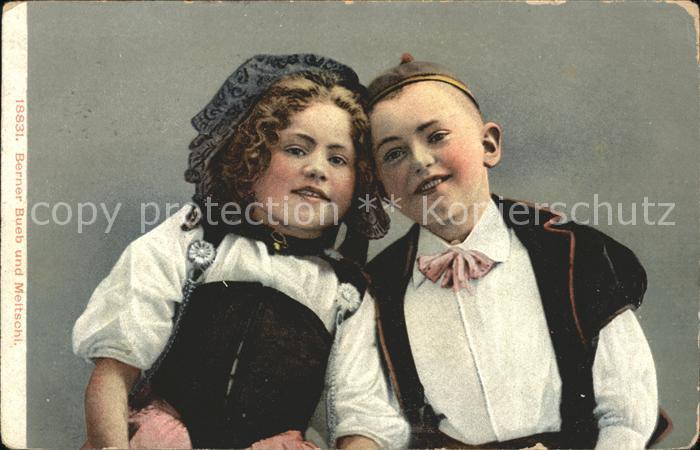 Trachten Schweiz Bern Berner Bueb und Meitschi