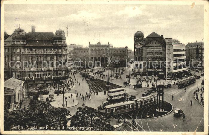 Strassenbahn Berlin Potsdamer Platz Verkehrsturm