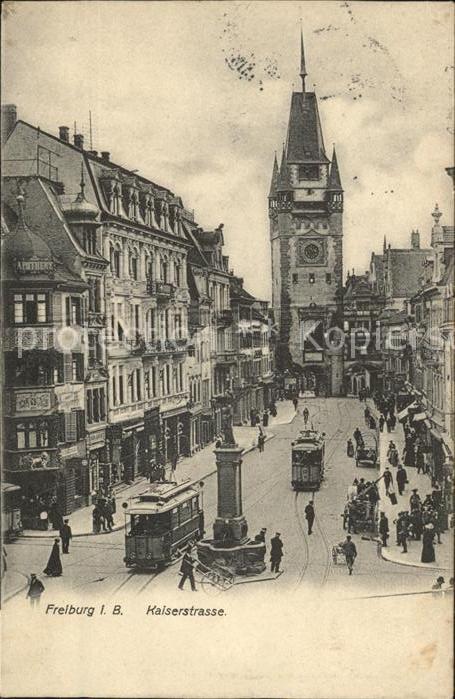 Strassenbahn Freiburg im Breisgau Kaiserstrasse
