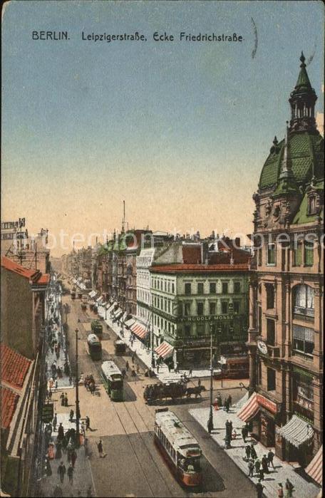 Strassenbahn Berlin Leipzigerstrasse Ecke Friedrichs