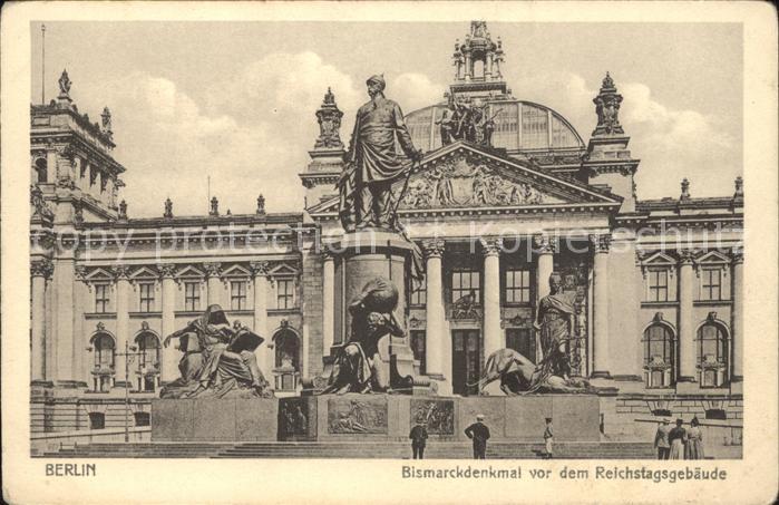 Bismarckdenkmal Berlin Reichstagsgebaeude