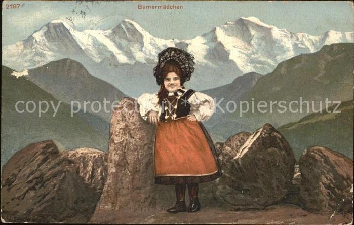 Trachten Schweiz Bern Bernermädchen