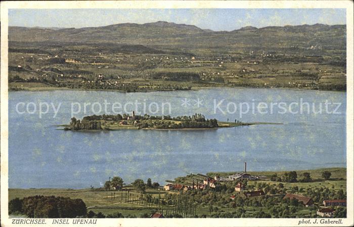 Foto Gaberell J. Nr. 2347 Zürichsee Insel Ufenau