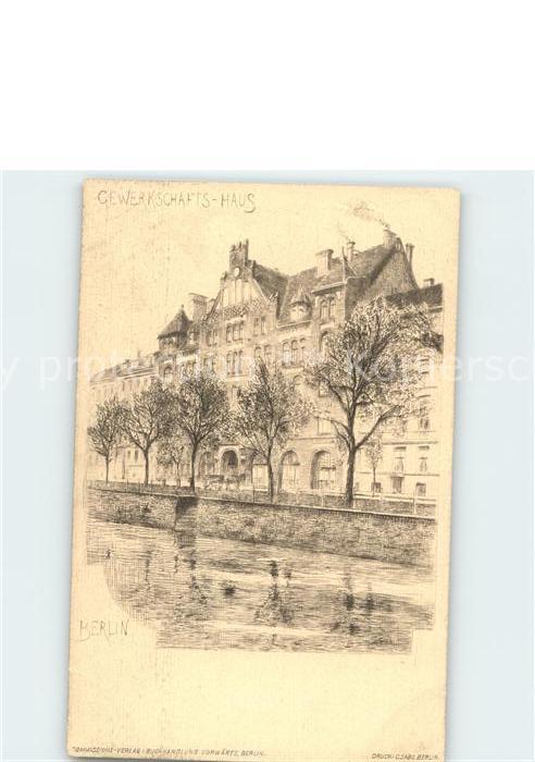BERLIN  CITY Kuenstlerkarte Gewerkschafts-Haus