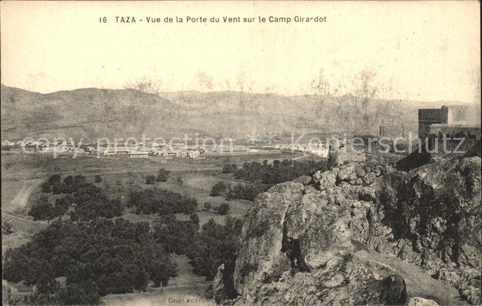 Taza Maroc Vue de la Porte du Vent sur le Camp Girardot