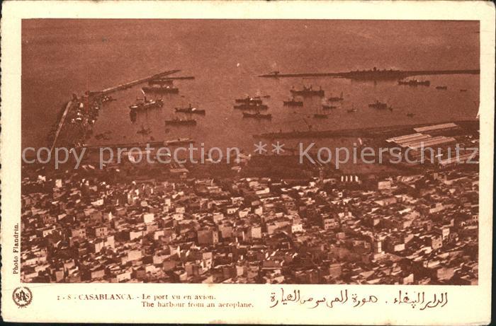 Casablanca Le Port Fliegeraufnahme