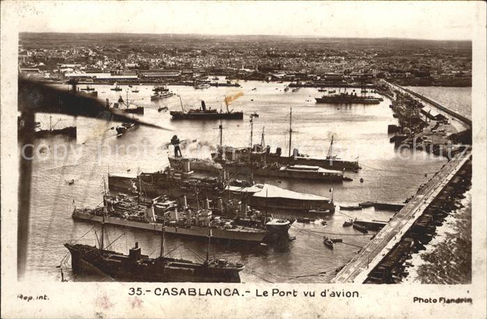 Casablanca Le Port Segelboot Dampfer