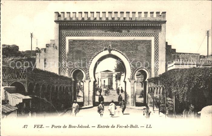 Fes Fez Maroc Porte Bou Jeloud