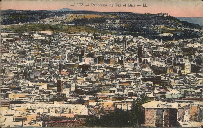 Fes Fez Maroc Panorama Bali