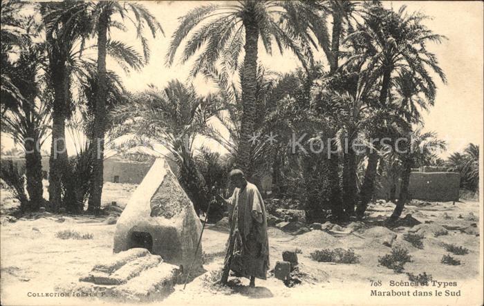 Marokko Maroc Scenes Types Marabout dans Sud