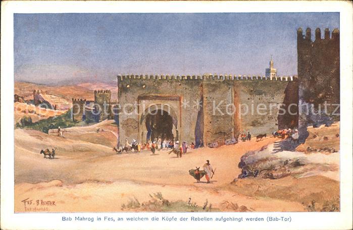Fes Bab Mahrog Kuenstlerkarte 5