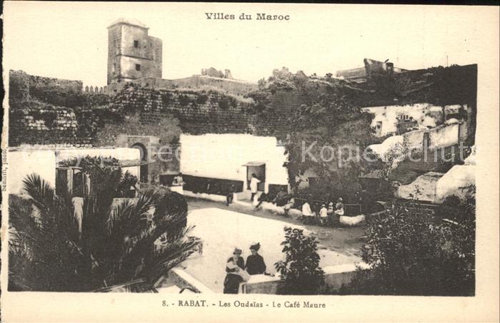 Rabat Marokko Oudaias Cafe Maure
