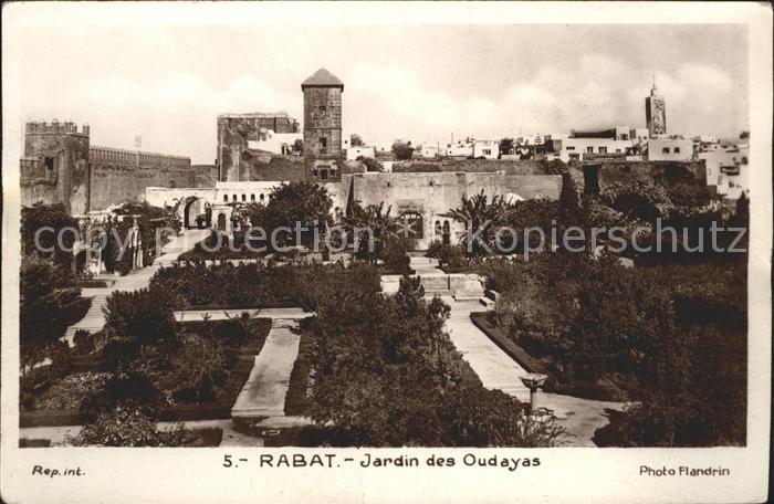 Rabat Marokko Jardin des Oudayas