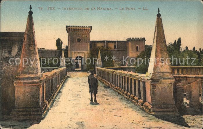 Fes Fez Maroc Interieur de la Marina Le Pont