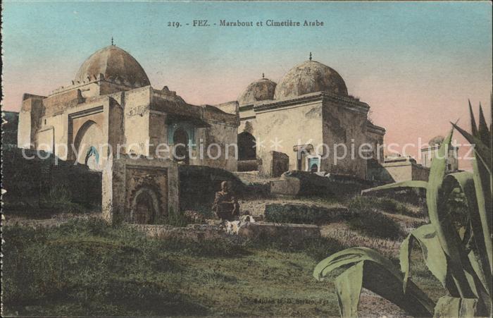 Fes Fez Maroc Marabont Cimetiere Arabe