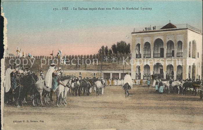 Fes Fez Maroc Sultan Palais Merechal Lyautey
